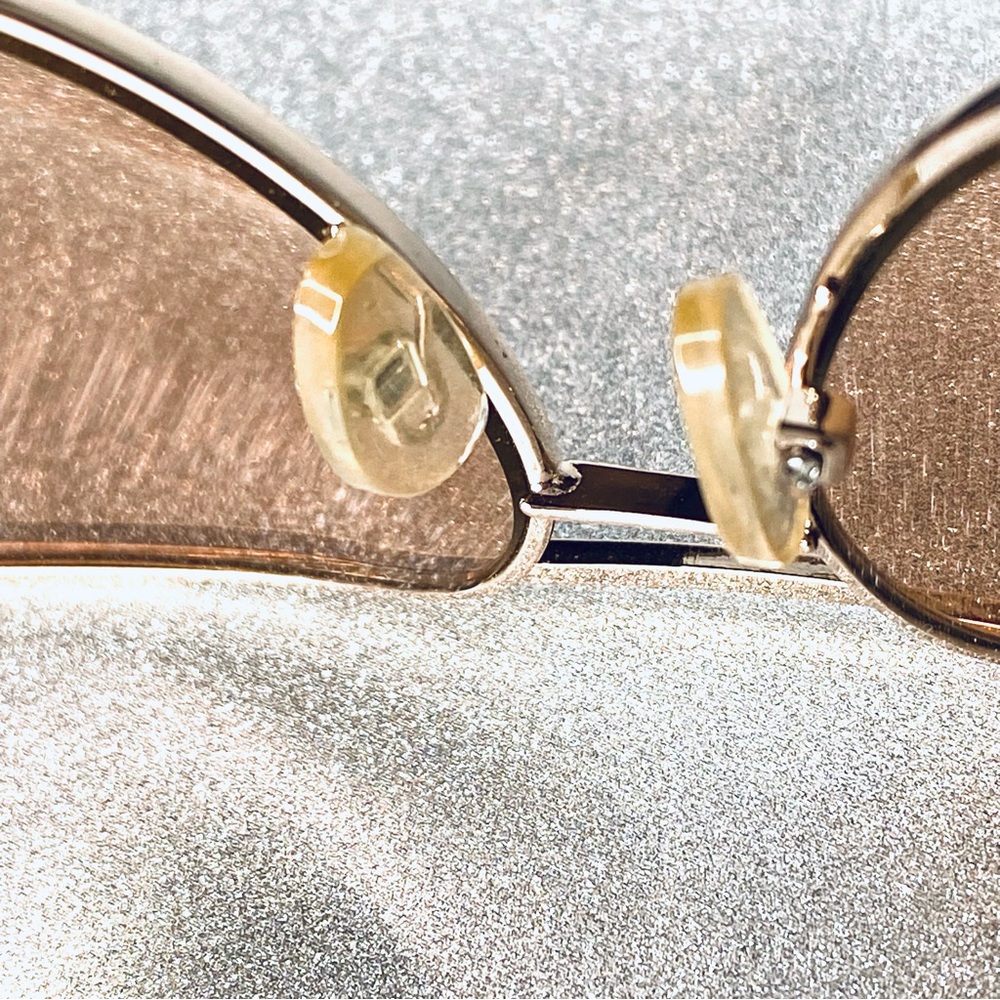 DANA BUCHMAN Gold and Brown aviator wireframe Sunglasses - Picture 6 of 6